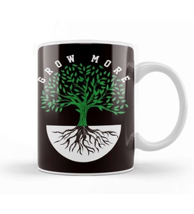 Grow More Tree Planting Plants Flowers Garden Gardening Lawn Kupa Bardak Porselen