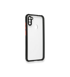 Çınarcık Dev Samsung Galaxy M11 Kılıf Miami Şeffaf Silikon - Fuşya