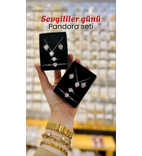 Kalpli Çelik Set - 14 Şubat Sevgililer Gününe Özel Set