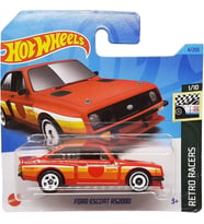 Hot Wheels - Ford Rs2000 - Retro Racers 1/10 - Hkj77 - Short Card - Kırmızı - Mattel 2023 (Çok Renkli)