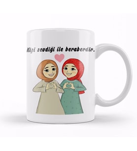 Kız Kardeş Kupa Bardak Porselen