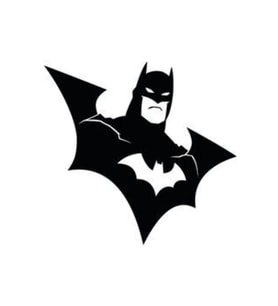 Batman Tasarımlı Oto Sticker Siyah 20*14 Cm