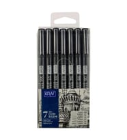 KRAF 222 DRAWING PEN ÇİZİM KALEMİ SETİ 7'Lİ