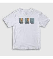 Presmono Unisex Çocuk Beyaz Van Gone Art Painter Vincent Van Gogh T-Shirt 303447tt (Beyaz)