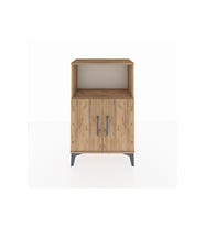Arges Komodin 2 Raflı 2 Kapaklı 60x30x96 Çam-Çam
