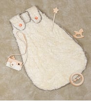 Harika Peluş Bebek Uyku Tulumu (Krem)