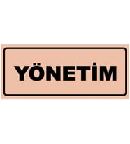 YÖNETİM YAZILI YÖNLENDİRME LEVHASI (Bakır)