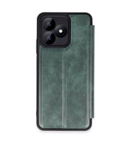 Realme Note 50 4g Kılıf Flip Cover - Koyu Yeşil