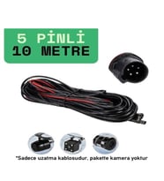 SADECE MB-500 MODELİ İÇİN Araç Kamera Kablosu 10m. 5 Pin 2,5 Mm 4 Boğum Araç Kamera Kablosu 10m.