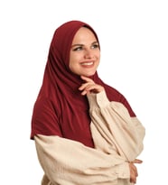 Bordo Pratik Hazır Geçmeli Tesettür Eşarp Sandy Kumaş Sade 1600_16