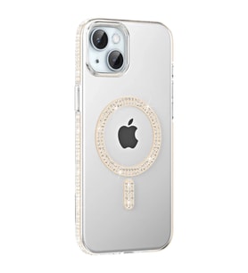 Joko Apple iPhone 14 Move Taşlı Magsafe Kapak - Pembe