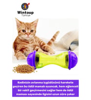 Evcil Hayvan Kedi Avlanma İçgüdüsü Geliştiren Eğlenceli İnteraktif Kedi Ödül Mamalı Oyuncak