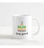 Bilim Merkezi Öğretmeni Kupa Bardak (1. Tasarım) (Beyaz)