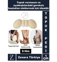 Premium Ayak Topuk Vurma Taban Arkası Koruyucu Ayakkabı Boşluk Doldurma Daraltma Pedi 5 Mm