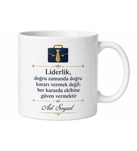 Patron İçin Özel Tasarım Seramik Baskılı Kupa Bardak Ofis Hediyesi