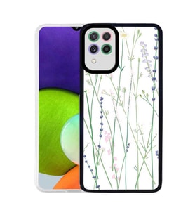 Galaxy A22 4G Kılıf Zore M-Fit Desenli Kılıf Flower No4