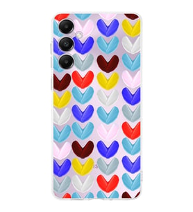PrintiFy Samsung Galaxy A05S ile Uyumlu Water Color 1  Kamera Korumalı Şeffaf  Kılıf