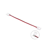 8 mm Tek Renk Şerit Led Çift Soketli Hızlı Konnektör 15 cm Kablolu 2 Pin 10 Adet