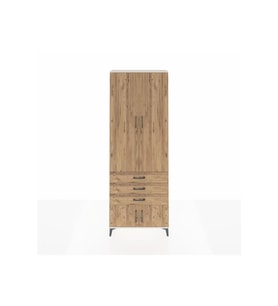 Arges Dolap 4 Raflı 3 Çekmeceli 4 Kapaklı 88x30x243 Aytaşı-Çam