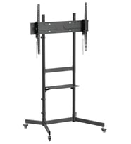 Tayfun 50'' Uyumlu Yürüyen Tekerlekli Ayaklı Led Tv Monitör Standı