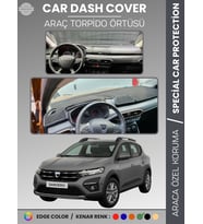 DACIA SANDERO EKRANSIZ BJI KASA (2021-2024) Torpido Örtüsü Ön Göğüs Koruma Araca Özel Tam Uyum