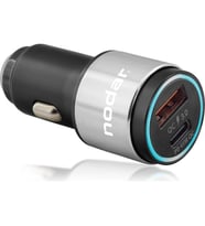 Nodar Araç Şarj Adaptörü USB + Type-C Pd Qc 3.0 45W Metal - Siyah ND1076