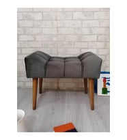 PUF, Arkın Puf ANTRASİT GRİ , ahşap ayaklı ,spor Puf , Modern Tasarım