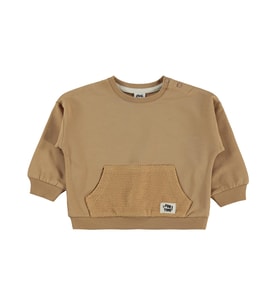 Civil Baby Etiketli Basic 6-18 Ay Sweatshirt - Kahverengi