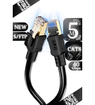 MN6 M110XF Cat8 Kablo/5 METRE/40GBPS-2000MHZ-26 Awg-S/ftp-Cat8 Ethernet Kablosu