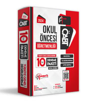 2024 ÖABT OKUL ÖNCESİ Öğretmenliği 10lu D.Çözümlü Paket Deneme TG Anamorfik Yayınları