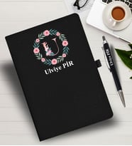 Kişiye Özel harf Tasarımlı  İsme Özel Defter ve Kalem