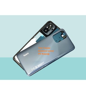 Tkgz - Xiaomi Redmi NOTE 10 (4G) FULL KASA Arka Kapak Batarya Kapağı - SİYAH
