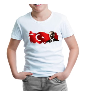 Atatürk - TC Beyaz Çocuk Tshirt