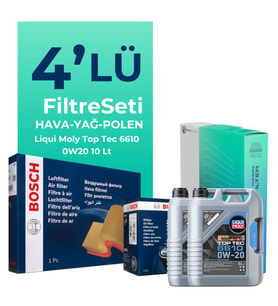 BOSCH Mercedes Vito 114 CDI 2.0 Dizel Filtre Bakım Seti Liqui Moly Motor Yağlı (2019-2024) 4 Lü