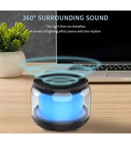 Magicvoice S-300 Şeffaf Camlı Renkli 5w Taşınabilir Bluetooth Hoparlör