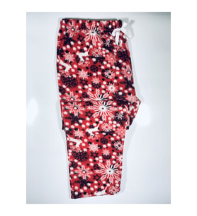 Cepsiz Kışlık Polar Kadın Pijama Altı Tek Alt je21 (Kırmızı)