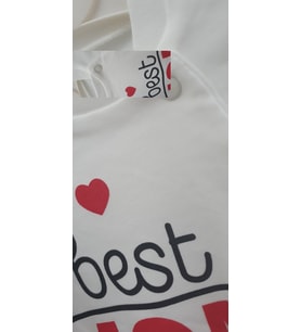 Color Baby Best Mom Ever Bebek Tulum (Beyaz)
