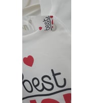 Color Baby Best Mom Ever Bebek Tulum (Beyaz)