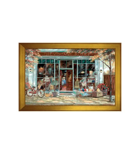Manzara Temalı Kanvas Tablo 50 x 70 cm Gold Çerçeve