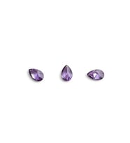 Hacimsel Kristal N1 Mor Damla 10'lu Paket - 3D Parlak Nail Art Tırnak Taşı