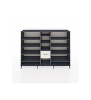 Hyperion Dolap 11 Raflı 3 Çekmeceli  220x44x163 Antrasit-Antrasit/Aytaşı