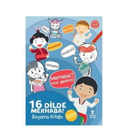 16 Dilde Merhaba Boyama Kitabı Doğan Çocuk