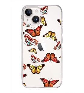 PrintiFy Apple  iPhone 14 Plus ile Uyumlu 1mm Slim Fit Water Color 2 Baskılı Şeffaf  Kılıf