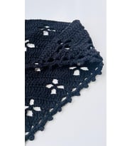 Örgü Bandana Siyah