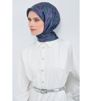 Saf İpek Sura Eşarp-2026 İlkbahar-Yaz- 954100D (Mor)
