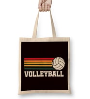 Vintage Volleyball Retro Ball Sports Coach Team Athlete Game Bez Çanta Uzun Saplı