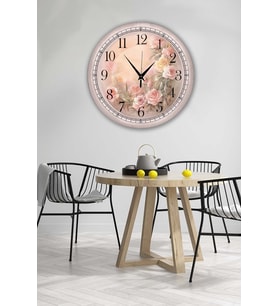 Bilge Retro Tasarımlı Duvar Saati 35x35cm (Baskılı)