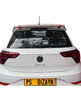 Volkswagen Polo (2010-2022) Üniversal BOYASIZ Plastik Spoiler