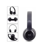 P47 Wireless Bluetooth Kulaklık Siyah Siyah
