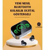 LED Ekranlı Kablosuz Kulaklık – Gürültü Önleyici Mikrofon ve Dokunmatik Özellikli
